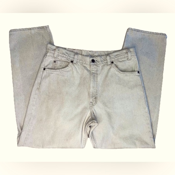 Vintage Levi's Khaki Orange Tab Made in the USA Y2k 550 relaxed fit Size 36/32 - Picture 1 of 16